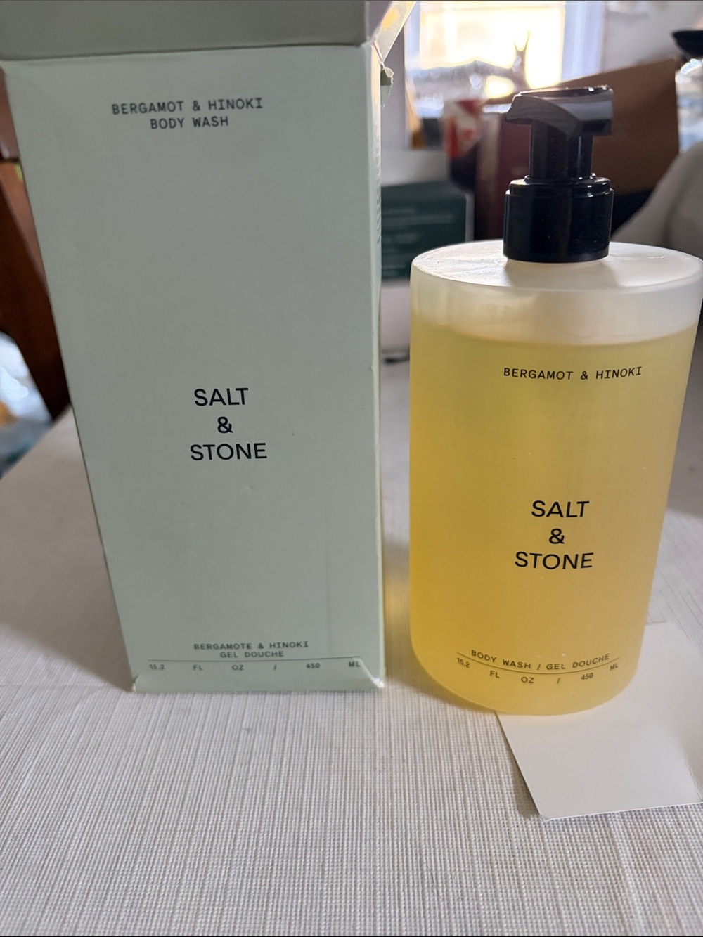 Salt and Stone Bergamot & Hinoki Body Wash - Yellow